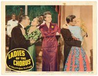 1x663 LADIES OF THE CHORUS LC #4 '48 Adele Jergens & Marilyn Monroe are kissed at dance!