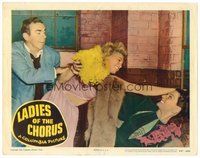 1x662 LADIES OF THE CHORUS LC #7 '48 close up of young Marilyn Monroe catfighting backstage!
