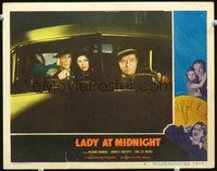 1x666 LADY AT MIDNIGHT LC #4 '48 Richard Denning, Frances Rafferty force cabbie to drive!