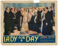 1x668 LADY FOR A DAY LC '33 directed by Frank Capra, May Robson fools the guests at dress event!