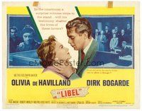 1x181 LIBEL TC '59 Olivia de Havilland & Dirk Bogarde in mistaken identity court trial!