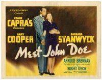 1x189 MEET JOHN DOE TC R40s full-length Gary Cooper & Barbara Stanwyck, directed by Frank Capra!