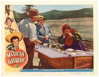1x749 MEXICAN HAYRIDE LC #6 '48 Bud Abbott talks to man buying tamales from Mexican woman!
