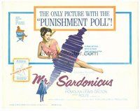 1x194 MR. SARDONICUS TC '61 William Castle, the only picture with the punishment poll!