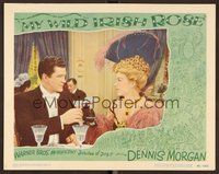 1x776 MY WILD IRISH ROSE LC #3 '48 close up of Dennis Morgan toasting with sexy Andrea King!