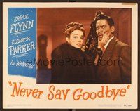 1x784 NEVER SAY GOODBYE LC '46 sexy Eleanor Parker pinches Errol Flynn's face!