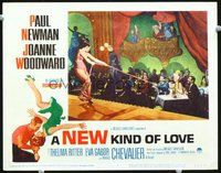 1x787 NEW KIND OF LOVE LC #7 '63 Paul Newman unravels sexy stripper's outfit from audience!