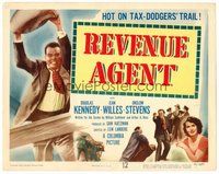 1x233 REVENUE AGENT TC '50 Douglas Kennedy, wild image of angry tax collector w/boulder!