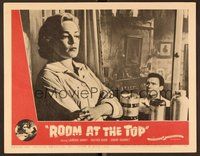 1x871 ROOM AT THE TOP LC #3 '59 smoking Simone Signoret looks upset with Laurence Harvey!