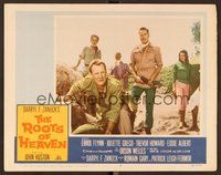 1x872 ROOTS OF HEAVEN LC #6 '58 Errol Flynn, Trevor Howard & sexy Julie Greco in Africa!
