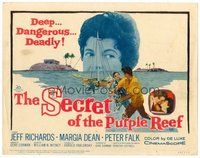 1x244 SECRET OF THE PURPLE REEF TC '60 adventure 40 fathoms down in shark-infested waters!