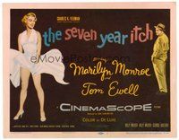 1x246 SEVEN YEAR ITCH TC '55 Billy Wilder, art of sexy Marilyn Monroe with skirt blowing!