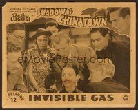 1x896 SHADOW OF CHINATOWN chapter 12 LC '36 border art of spooky Bela Lugosi, Invisible Gas!