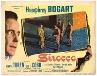 1x012 SIROCCO LC '51 Humphrey Bogart is questioned by three soldiers on the street!