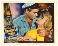 1x911 SMUGGLER'S ISLAND LC #3 '51 manly Jeff Chandler & sexy Evelyn Keyes!