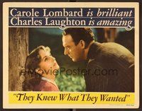 1x956 THEY KNEW WHAT THEY WANTED LC '40 Carole Lombard & William Gargan!