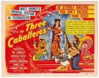 1x284 THREE CABALLEROS TC '44 great artwork of Donald Duck, Panchito & Joe Carioca!