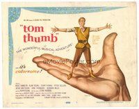1x290 TOM THUMB TC '58 George Pal, great artwork of tiny Russ Tamblyn by Reynold Brown!