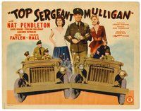 1x293 TOP SERGEANT MULLIGAN TC '41 Nat Pendleton with babes and cash in jeeps!