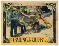 1x034 TRAILING THE KILLER LC '32 two men threaten man sitting with Caesar the German Shepherd dog!