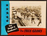 1x972 TRUE GLORY color-glos LC '45 World War II documentary by General Dwight D. Eisenhower!