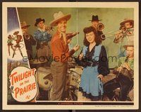 1x973 TWILIGHT ON THE PRAIRIE LC '44 Downs & Haines sing with The Riders of the Purple Sage!