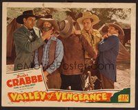 1x974 VALLEY OF VENGEANCE LC '44 tough cowboy Buster Crabbe & Al Fuzzy St John in western action!