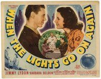1x311 WHEN THE LIGHTS GO ON AGAIN TC '44 veteran Jimmy Lydon romances Barbara Belden!