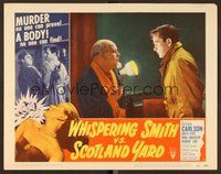 1x984 WHISPERING SMITH VS SCOTLAND YARD LC #7 '52 old man shines a light in Richard Carlson's face!
