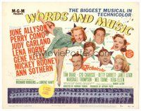 1x320 WORDS & MUSIC TC '49 Judy Garland, Lena Horne & musical all-stars, Rodgers & Hart bio!