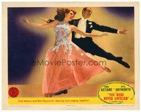 1x998 YOU WERE NEVER LOVELIER LC '42 classic close image of Rita Hayworth & Fred Astaire dancing!