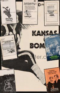 1y013 LOT OF 17 UNCUT, CULT/ARTHOUSE PRESSBOOKS '69 - '76 Kansas City Bomber, Slaughterhouse 5!