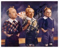 1y252 JERRY MAREN signed color 8x10 REPRO still '90s a Lollipop Kid from The Wizard of Oz!