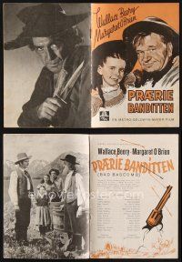 1y329 BAD BASCOMB Danish program '46 different images of Wallace Beery & young Margaret O'Brien!