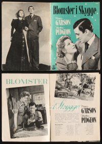 1y330 BLOSSOMS IN THE DUST Danish program '50 different images of Greer Garson & Walter Pidgeon!