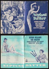 1y348 NEPTUNE'S DAUGHTER Danish program '50 different images of Red Skelton & sexy Esther Williams!