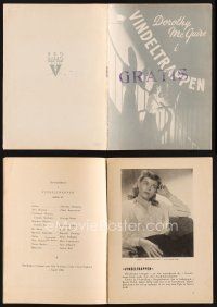 1y353 SPIRAL STAIRCASE Danish program '47 Dorothy McGuire, Brent & Ethel Barrymore, different!