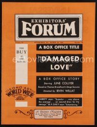 1y050 EXHIBITORS FORUM exhibitor magazine March 10, 1931 illustrated ad for Columbia money-getters!