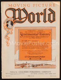 1y059 MOVING PICTURE WORLD exhibitor magazine April 23, 1921 4 great Cabinet of Dr. Caligari ads!