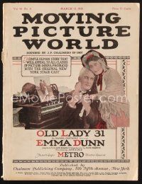 1y057 MOVING PICTURE WORLD exhibitor magazine March 13, 1920 Chaplin, Dempsey, Why Women Sin!