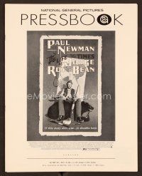 1y135 LIFE & TIMES OF JUDGE ROY BEAN pressbook '72 John Huston, art of Paul Newman by Richard Amsel!