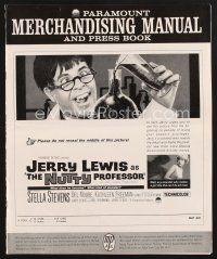 1y148 NUTTY PROFESSOR pressbook '63 wacky Jerry Lewis directs & stars with pretty Stella Stevens!
