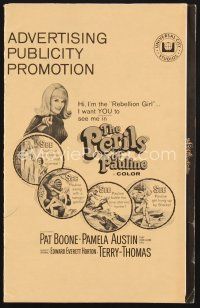 1y151 PERILS OF PAULINE pressbook '67 Rebellion Girl Pamela Austin is dodgin' unbelievable perils!