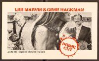 1y156 PRIME CUT pressbook '72 Lee Marvin w/machine gun, Gene Hackman w/cleaver!