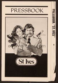 1y167 ST. IVES pressbook '76 art of Charles Bronson & sexy Jacqueline Bisset w/gun!