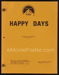 1y195 HAPPY DAYS TV revised shooting script October 12, 1979, screenplay for Fonzie's a Thespian!