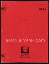 1y209 MADAME X revised final script August 13, 1964, screenplay by Jean Holloway!