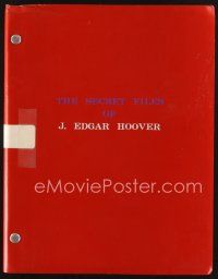 1y214 PRIVATE FILES OF J. EDGAR HOOVER script '77 screenplay by Larry Cohen!