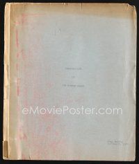 1y217 RED SUNDOWN continuity & dialogue script November 21, 1955, screenplay by Martin Berkeley!