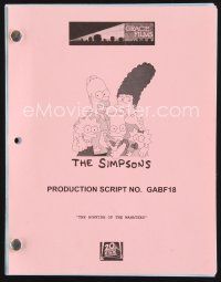 1y219 SIMPSONS TV production script October 10, 2004, screenplay for The Bonfire of the Manatees!